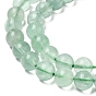 Naturel, vert fluorite brins de perles, ronde