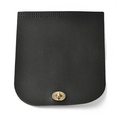 Imitation Leather Bag Cover, Rectangle with Round Corner & Alloy Twist Lock Clasps, Bag Replacement Accessories
