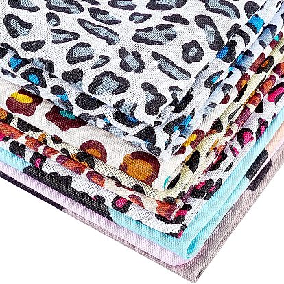 Tissu imprimé à motif léopard, pour patchwork, couture de tissu au patchwork