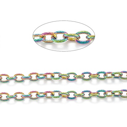 304 chaînes de câbles texturées en acier inoxydable, non soudée, avec bobine
