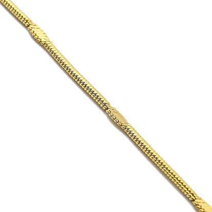Placage ionique (ip) 304 colliers de chaîne de serpent ronds en acier inoxydable