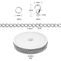 Kit de fabrication de collier de bracelet de chaînes de bricolage, y compris gourmettes en fer et anneaux de saut, fermoirs en alliage