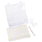 304 Stainless Steel Beading Tweezers, Plastic Bead Storage Containers and Label Paster