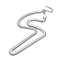 304 Stainless Steel Herringbone Chains Necklaces, with Lobster Claw Clasps