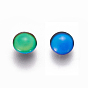 Glass Cabochons, Changing Color Mood Cabochons, Half Round