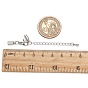 Удлинитель цепи, с латунным наконечником, латунные концы шнура и сплавов застежками когтя омара, 82 мм