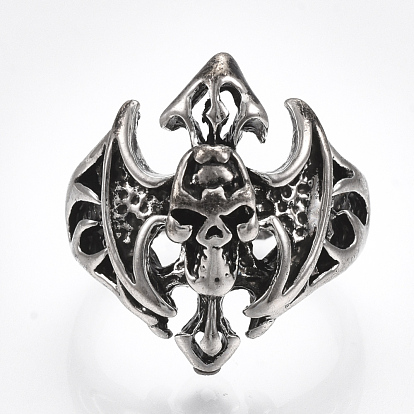 Alloy Wide Band Rings, Chunky Rings, Skull