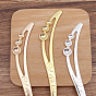 Chinese Style Alloy Hair Sticks, Rhinestone Settings, Long-Lasting Plated Hair Accessories for Women