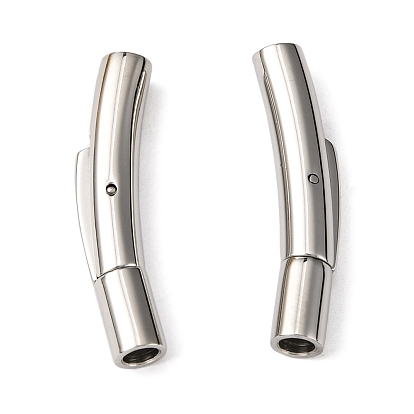 Smooth Surface 304 Stainless Steel Bayonet Clasps, Tube