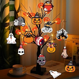 12 стильные бумажные бирки на тему Хэллоуина, с пеньковой веревки, подарочные бирки, подвесные этикетки для украшения хэллоуина