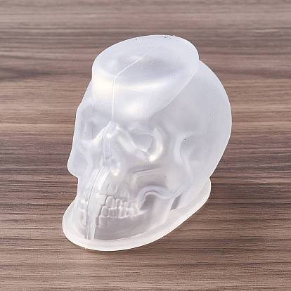 DIY Candle Making Silicone Molds, Halloween Theme, 3D Skull