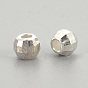 925 Sterling Silver Beads, Faceted, Round