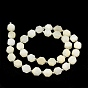 Natural White Moonstone Beads Strands, with Seed Beads, Faceted, Bicone, Double Terminated Point Prism Beads
