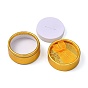 Valentines Day Girlfriend Presents Packages Cardboard Ring Boxes, Round, Mixed Color, 55x32~35mm