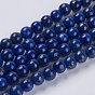 Natural Lapis Lazuli Beads Strands, Grade A, Round