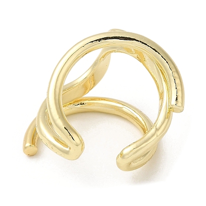 Латунные открытые кольца манжеты, волновое кольцо для женщин