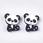 Food Grade Eco-Friendly Silicone Focal Beads, Chewing Beads For Teethers, DIY Nursing Necklaces Making, Panda