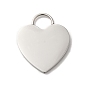 304 Stainless Steel Rhinestone Pendants, with Polymer Clay, Heart with Word Love Charms
