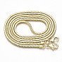 Bag Strap Chains, Wallet Chains, Brass Snake Chains, with Lobster Claw Clasps