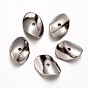 Perlas de plástico ccb giro, 21x15x4 mm, agujero: 2 mm
