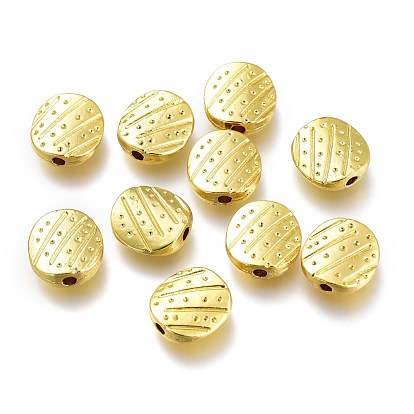 Alloy Beads, Long-Lasting Plated, for Jewelry Making, Oval