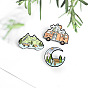 Spring Theme Funny Outdoor Camping Enamel Pins, Nature Mountain Scenery Alloy Brooch