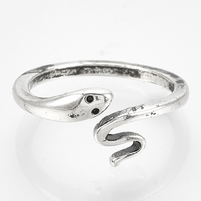 Aleación anillos de dedo del manguito, serpiente