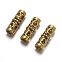 Tibetan Style Alloy Bead, Lead Free & Cadmium Free, Column, 6.5x19.5mm, hole: about 3mm