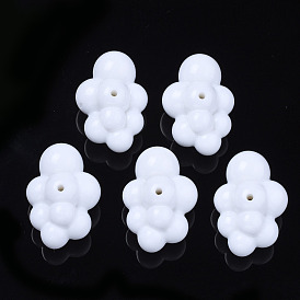 Perles acryliques opaques, 3d formes de nuages