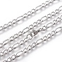 304 Stainless Steel Figaro Chain Necklaces, with Lobster Claw Clasps