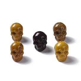 Natural Mookaite Beads, Skull