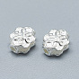 925 Sterling Silver Beads, Flower with Knot
