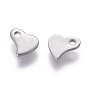 201 Stainless Steel Charms, Stamping Blank Tag, Heart