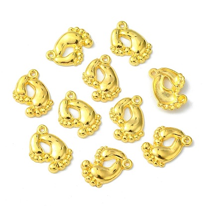 Tibetan Style Alloy Pendants, Cadmium Free & Lead Free, Foot, about 20mm long, 17mm wide, 3mm thick, hole: 1.5mm