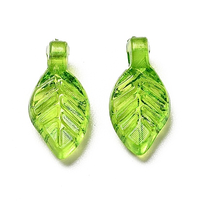 Transparent Acrylic Charms, Leaf Charm