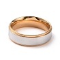 Двухцветное 201 кольцо из нержавеющей стали для женщин