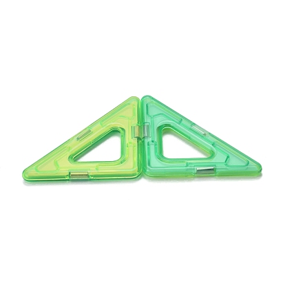 DIY Plastic Magnetic Building Blocks, 3D Building Blocks Construction Playboards, for Kids Building Toys Gift Accessories, Right Angled Triangle