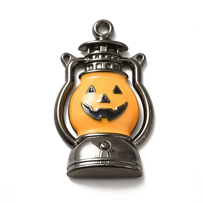 Colgantes de la aleación del esmalte, calabaza de Halloween Jack-o'-lantern