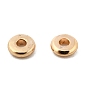 Brass Spacer Beads, Disc, Real 18K Gold Plated