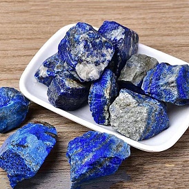 Naturales lapis lazuli de Cuentas, para difusor de aromas, envoltura de alambre, sanación con cristales wicca y reiki, decoraciones de visualización