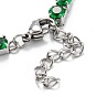 304 Stainless Steel  Rhinestones Link Chain Bracelets