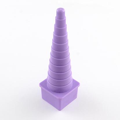 4pcs/set Plastic Border Buddy Quilling Tower Sets DIY Paper Craft, 80~110x33~34x33~34mm