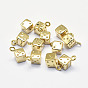 Long-Lasting Plated Brass Charms, Nickel Free, Dice