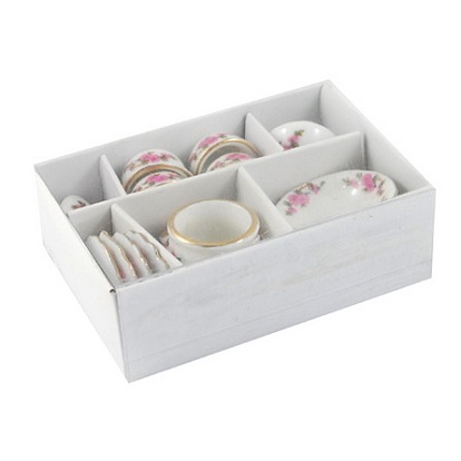 Porcelain Tea Set Decorations, 66x46x24mm