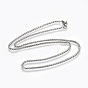 304 Stainless Steel Wheat Chain Necklaces, with Lobster Claw Clasps