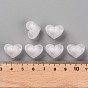 Transparent Acrylic Beads, Frosted, Bead in Bead, Heart