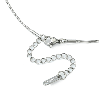 304 ожерелье из круглой змеиной цепи из нержавеющей стали для мужчин и женщин
