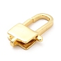 Rack Plating Brass Lobster Claw Clasps, Long-Lasting Plated, Cadmium Free & Lead Free, Lock