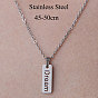 201 Stainless Steel Word Dream Pendant Necklace