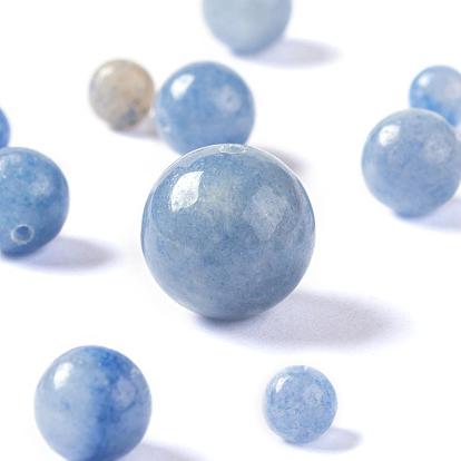 340Pcs 4 Sizes Natural Blue Aventurine Beads, Round